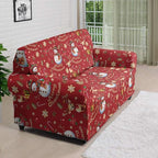 FKELYI Christmas Ornaments Sofa Slipcover Stretch Sofa Couch Cover for Indoor Non-Slip Furniture Protector Washable Sofa Slipcovers L