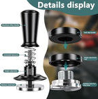 7 Pack Espresso Accessories Kit,51mm Espresso Tool Kit | Espresso Tamping Station | Coffee Distributor Tamper | WDT Tool | Dosing Funnel | Expresso Puck Screen | Christmas Gift for Espresso Lovers