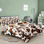 Tailor Shop Cow Print Bedding Sets King Size,Cow Print Comforter Set for Boys Teens Girls,Black White Queen Soft Microfiber Cowhide Bedding Set with 1 Comforter and 2 Pillowcases…