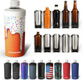 Frost Buddy XL Can Cooler - Fits 12-24 oz Cans (Vanilla Ice Cream) | Keeps drinks chilled 12+ hrs | No sweat, no condensation | Fits slim & standard cans | Durable, portable design