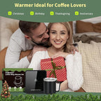 VOBAGA Mug Warmer with 15oz Mug Set, Smart Coffee Mug Warmer for Desk with 5 Temp Settings & 2-12H Auto Shut Off, Coffee Warmer for Candles, Coffee, Cocoa, Milk, Best Coffee Gifts for Men Women