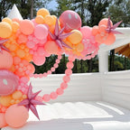 Pastel Pink Quick Link Balloons, 60PCS 10 Inch Baby Pink Linking Balloons for Making Balloon Wall Heart Arch, Tails Balloon for Girls Wedding Birthday Baby Shower Valentine's Party Decorations
