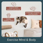 Wall-Mounted Cat Perch & Scratching Post (Modern Cat Wall Furniture) - Milestone | FurHaven Ascentials