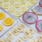 Silicone Dehydrator Sheet for Magic Mill 15 Extra-Large Trays, 15-Pack 12x13 inch Reusable Drying Tray Liners - BPA-Free Easy Clean - Healthy Snacks - Jerky Herbs Fruit
