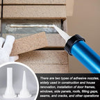 Three bearing energy-saving blue aluminum tube universal sausage glue gun, reusable to prevent dripping, 12:1 thrust, uniform thrust (two pieces)