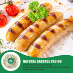 FAIRSKY Grade A Salt Packed Natural Hog Sausage Casings, Edible 36-38mm Diameter 32ft/10M for Homemade Breakfast Italian Pepperoni Bologna Sausage Making