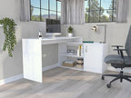 NicBex Kimberly-DW-00006-LWJ Home Office Desks, 59.6"x45.9"x30.1", White