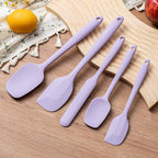 Silicone Spatula Set,5 Piece Food Grade Rubber Spatulas,Lavender | Spatulas Silicone Heat Resistant for Baking,Cooking,and Mixing High Heat Resistant Non Stick Dishwasher Safe BPA-Free
