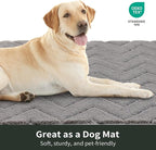 Stiio Front Door Mat Indoor Outdoor Entrance, Absorbent Muddy Dirt Resist Doormat, Low Profile Washable Fade Resistant Entryway Mat for Entry Patio Porch, 24x35.5 Inches Grey