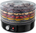 NutriChef Food Dehydrator Machine - Professional Electric Multi-Tier Food Preserver, Meat or Beef Jerky Maker, Fruit & Vegetable Dryer with 5 Stackable Trays