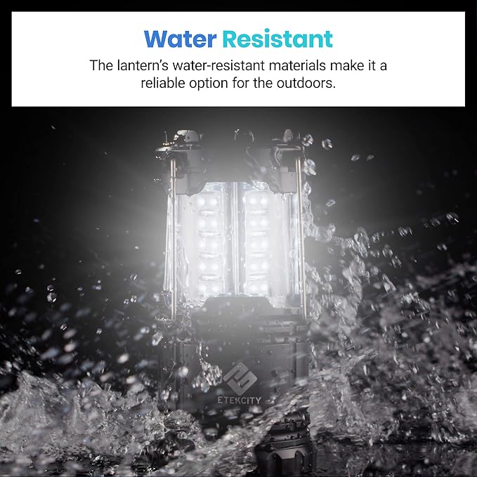 Etekcity LED Camping Lanterns, Battery Included, 4 Pack | Power Outages, Hurricane Preparedness, Camping Essentials, Emergency Kit, Water Resistant, Collapsible Design