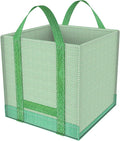 Reusable Yard Waste Bags/Lawn Bags/Leaf Bags, Collapsible Garden Bag, Pop Up Garden Bag, Heavy Duty Woven Polypropylene Bag, Double Bottom Design Reinforced carry handles(1-Pack 32Gallons)