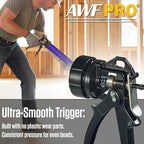 AWF PRO Sausage Caulking Gun 20 oz, 12:1 Thrust Ratio, Pack of 12 | 20 oz Foil Pack and 10 oz Cartridge Convertible, Aluminum Barrel, Includes 3 Tips
