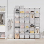 HOMIDEC Closet Organizers and Storage, 9 Cube Storage Organizer, Portable Closet Organizer Storage Cubes Shelves for Clothes, Bedroom, Wardrobe, Kids Room, Bathroom, Transparent | Portable Closet Organizer, Storage Cubes Shelves, for Bedroom, Kids Room...