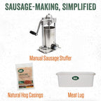 LEM Products Backwoods Garlic Fresh Sausage Seasoning, 12 oz Packet | Pre-Measured Seasoning for Wild Game and Domestic Meat, Seasons Up to 25 Pounds of Meat for Homemade Sausages