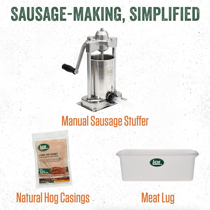 LEM Products Backwoods Kielbasa Fresh Sausage Seasoning, 11.8 oz Packet | Pre-Measured Seasoning for Wild Game and Domestic Meat, Seasons Up to 25 Pounds of Meat for Homemade Sausages