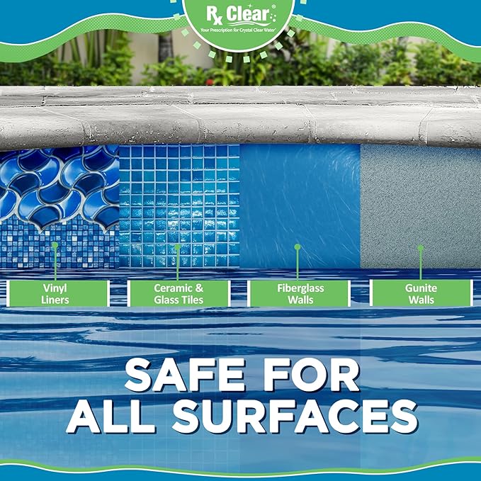 Rx Clear 3" Inch Chlorine Tabs | 35 Pounds | Individual Stabilized Chlorinating Tablets for Sanitizing Swimming Pools | Long Lasting, Slow Dissolving, and UV Protected