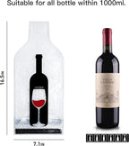 5 Set Reusable Wine Bags for Travel Wine Protector Travel Bag by LIVEBAY | Bottle Travel Case, Unbreakable Wine Sleeve, Leak Proof Wine Bag, Double Layer Wine Protector for Airplane Suitcase