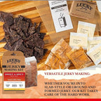Lucky Jerky Sweet & Spicy DIY Beef Jerky Seasoning and Cure Kit, 12 Oz | Make Your Own Sweet & Spicy Beef Jerky at Home, Brown Sugar and Red Pepper Heat, Seasons 20 lbs of Meat