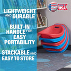 American Plastic Toys Little Kids (2-Pack, Red), Stackable, Lightweight, & Portable, Reading, Gaming, TV, Outdoor & Indoor, 50lb Max Scoop Rocker