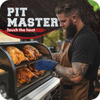 KITCHEN PERFECTION XL Silicone Smoker BBQ Gloves -Heat Resistant Oven Mitts | Waterproof, 5-Finger Design For A Better Grip, for Pitmasters, Meat Smoking, Grilling, Cooking, Frying Turkey | Grill Gift