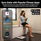 Wyze Smart Scale BodyScan with Handle, 8-Electrode Body Composition Scale for Body Weight, BMI, Body Fat, Muscle Mass, Segmental Analysis, 400 lbs, White