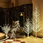 Birchlitland LED Alpine Trees 4FT 450L Warm White Fairy Lights, Lighted Trees for Indoor Outdoor Home Thanksgiving Christmas Holiday Decoration