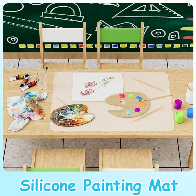 Small Clear Silicone Crafts Mats: Non-Slip Heat Resistant 11.8"W x 15.75"L | Translucent Nonstick SiliconeJewelry Sheet - 0.8mm Countertop Protector Pad for Epoxy Resin Glitter Slime Nail Art 4 Pcs