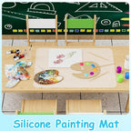 Small Clear Silicone Crafts Mats: Non-Slip Heat Resistant 11.8"W x 15.75"L | Translucent Nonstick SiliconeJewelry Sheet - 0.8mm Countertop Protector Pad for Epoxy Resin Glitter Slime Nail Art 4 Pcs