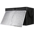 1-Pack Insulated Food Delivery Bag with Hard Bottom, 3X-Large, Black | Commercial Food Warmers for Delivery Drivers, Reusable Grocery Shopping Cooler/Hot Bags, Tote for Picnic/Travel, Heavy Duty
