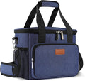 Lunch Bags for Women/Men, Insulated Lunch Bag for Work Office Picnic - Large Lunch Cooler Bag Leakproof Lunch Box with Adjustable Shoulder Strap for Adults - Blue(15L)