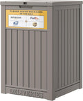 Package Delivery Box for Outside, with Delivery Sign 48 Gallon Storage with Lockable Secure, Large Resin Outdoor Package Drop Container