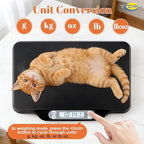 Digital Pet Scale for Accurate Weighing & Baby Scale Kitten Scale | High-Precision Puppy Scales, Dog Cat Scale | 30kg/66lb Capacity, 2g Accuracy, Non-Slip Mat, Tare & Hold Function