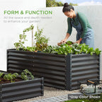 Best Choice Products 6x3x2ft Outdoor Metal Raised Garden Bed, Deep Root Box Planter for Vegetables, Flowers, Herbs, 269 Gallon Capacity, 100% Non Toxic Materials - White