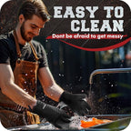 Kitchen perfection XL Silicone Smoker BBQ Gloves -Heat Resistant Oven Mitts | Waterproof, 5-Finger Design For A Better Grip, for Pitmasters, Meat Smoking, Grilling, Cooking, Frying Turkey | Grill Gift