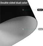 Leather Table Cover,1.8mm Thick,24x60 Inch Desk Cover,Large Desk Mat,Table Protector,Table Cover Protector,Desk Protector,Table Pad,(Black+Gray,24x60)