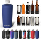 Frost Buddy XL Can Cooler - Fits 12/16/20/24 oz Cans & Bottles (Navy) | Keeps drinks chilled 12+ hrs | No sweat, no condensation | Fits slim & standard cans