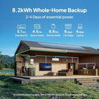 BLUETTI Apex 300 Solar Generator (2025 New) with 3 200W Solar Panels, 2764.8Wh LFP Battery Backup with 6 3840W AC Outlets (7680W Surge), 120V/240V Dual Voltage, Ideal for Camping and Off-Grid Living