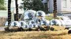 Generic Big Shiny Balls Giant Inflatable Mirror Balls for Events & Decor - Party, Advertising, Shows, Stage Decoration - Hanging & Standing-Various Sizes & Colors - Silver (2.4m/7.87ft)