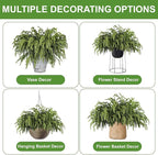 Artgar 30 Pcs Pine Branches - 18 Inch Artificial Green Pine Stem - Real Touch Christmas Greenery Pines Branches for DIY Flower Arrangement Home Indoor Christmas Decor