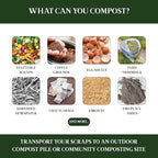 Bamboozle - 1 Gallon Compost Bin, Comes with Hemp-Based Filter, Sustainable Materials, Indoor Countertop Composter, Home & Garden Supplies, Terracotta