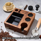 Espresso Knock Box, Tamping Station 54mm for Breville Machines | Barista Workstation with Tamper, Distributor, Normcore Counter Organizer, Portafilter Holder & Multi-Accessory Storage
