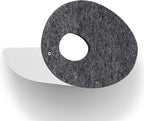 Accessory ADD-ON Curved Shelf Facade Covers Compatible with Cat Wall Shelves by Pryde Pets - 100% Sustainable PET Felt - Climber Sold Seperately - Cats Hammock Privacy and Safety Bumpers (Charcoal)