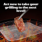 Disposable Grill Topper,16x12 Inch Grill Mesh Mat Disposable Pans,Non-Stick BBQ Aluminum Mats for Outdoor Grills, Easy to Clean (20)