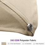 PURPLE LEAF 10ft Patio Umbrella Square Large Outdoor Windproof Offset Umbrella with 360° Rotation Cantilever Umbrella for Garden Deck Backyard Pool Beige