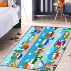 Car Carpet for Kids Kids Rugs for Playroom Car Track Rug Road Rug for Kids Car Play Rug Road Carpet for Toy Cars Car Track Rugs for Boys Car Rug for Boys Room 3'×5'