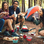 4 Pcs Collapsible Bowls with Lids Silicone Camping Food Storage Container Expandable Folding Salad Lunch Box Travel Container for Hiking Camping