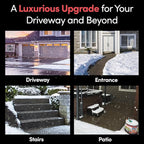 Electric Snow and Ice Melting Underground Cable 128 feet, Covers 42 sqft at up to 38 Watts/sqft, 240V – Radiant Heated Driveways, Walkways, Stairs – Installs Under Concrete, Asphalt, or Pavers