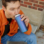 BrüMate Hopsulator Slim Can Cooler Insulated for 12oz Slim Cans | Skinny Can Insulated Stainless Steel Drink Holder for Hard Seltzer, Beer, Soda, and Energy Drinks (Black Stainless)