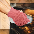 Grill Armor Oven Gloves with Fingers – 932°F Heat, Fire & Cut Resistant Mitts for BBQ, Grill, Cooking, Grilling, Baking, Smoker & Fire Pit